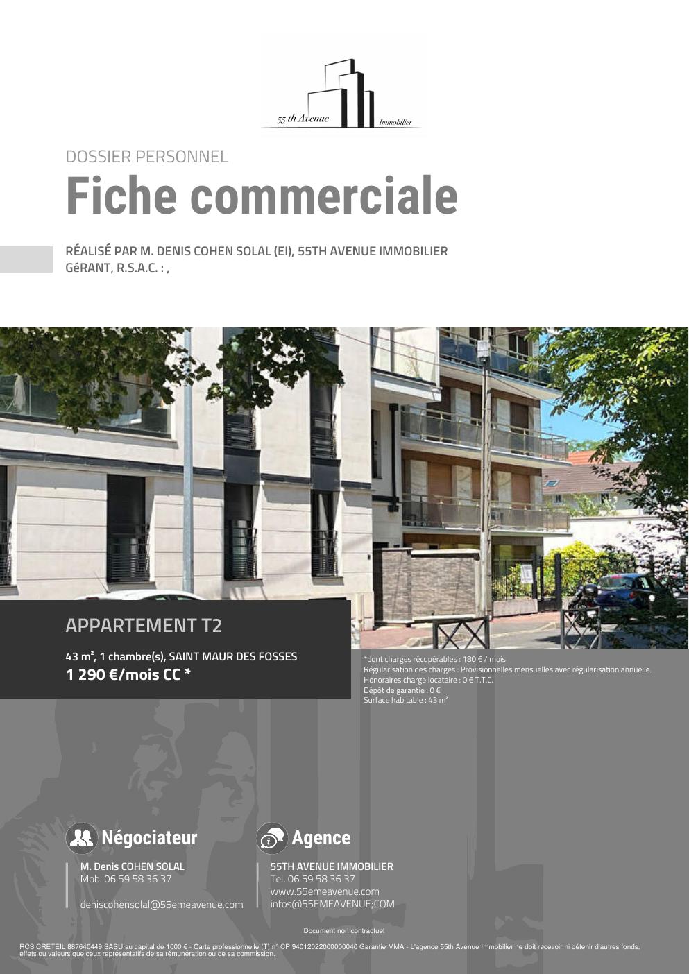 Appartement 2 pièces à louer à Saint-Maur-des-Fossés, quartier des Mûriers